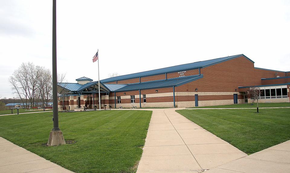 Pictured is Mapleton High School. Ashland County school districts recently received report cards from the state.