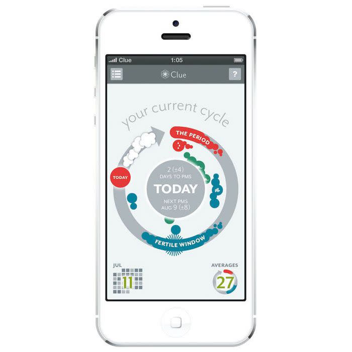 <p>Named the top free period tracker app by the <em><a rel="nofollow noopener" href="https://www.ncbi.nlm.nih.gov/pubmed/27159760" target="_blank" data-ylk="slk:Obstetrics & Gynecology;elm:context_link;itc:0;sec:content-canvas" class="link ">Obstetrics & Gynecology</a> </em>journal, Clue stands above the rest thanks to its sophisticated design. Not only does it track your run-of-the-mill period intel (start-stop dates and <a rel="nofollow noopener" href="https://www.redbookmag.com/body/healthy-eating/g3891/what-to-eat-when-youre-pmsing/" target="_blank" data-ylk="slk:PMS symptoms;elm:context_link;itc:0;sec:content-canvas" class="link ">PMS symptoms</a>), it also keeps tabs on your sex life, flow heaviness, moods, and even what menstrual products you used. In other words, you'll get a really clear picture of how your body works, so you'll know right away if something is off. </p><p><a rel="nofollow noopener" href="https://itunes.apple.com/us/app/clue-period-health-tracker/id657189652?mt=8" target="_blank" data-ylk="slk:DOWNLOAD NOW;elm:context_link;itc:0;sec:content-canvas" class="link ">DOWNLOAD NOW</a></p>