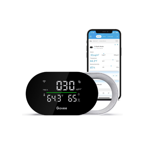 Govee Smart Air Quality Monitor against white background
