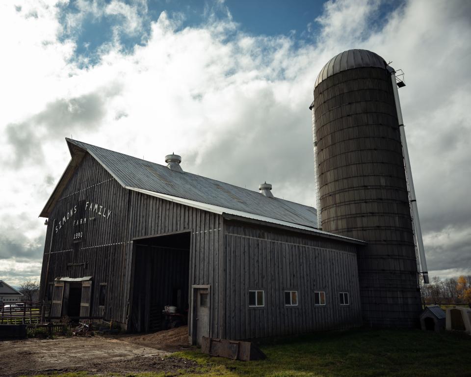 A view of Ben Simon's farm atop of Starr Hill in Remsen, NY. He was approached by a land agent interested in leasing acres of Simons’ land to build an array of solar panels to convert the sun’s energy into electricity and deliver it to the state’s electrical grid.