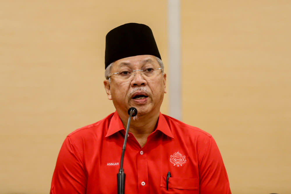 Umno secretary-general Tan Sri Annuar Musa (pic) said the PKR president’s claim of having a majority support of MPs to form the government was merely a ruse in the name of politics. — Picture by Firdaus Latif