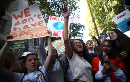 Climate change demonstration in London