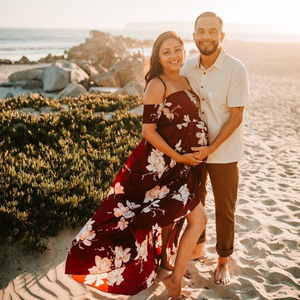 Melissa and Jason Diaz during her pregnancy, a period of 