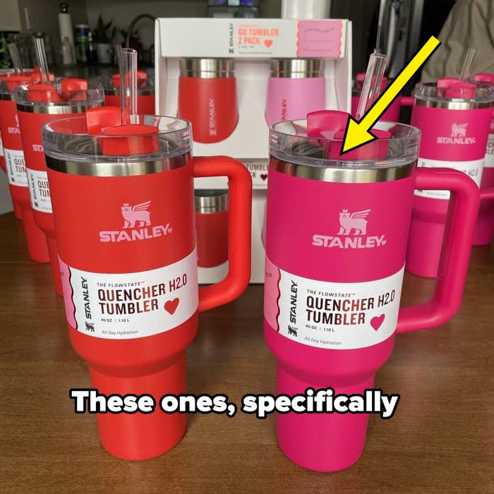 The Target x Stanley "Galentines" Quencher tumblers