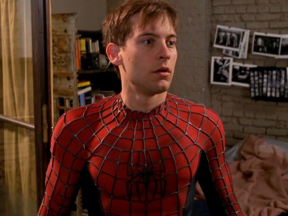 Tobey Maguire as Peter Parker/Spider-Man in "Spider-Man."