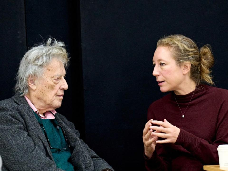 Tom Stoppard with ‘Rock ‘n’ Roll’ director Nina Raine (Manuel Harlan)