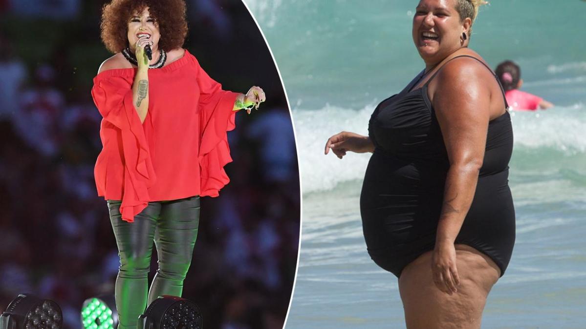 Casey Donovan shows off her dramatic weight loss as she runs errands in  Melbourne - after the Australian Idol winner revealed she weighs under  100kg for the first time in her adult