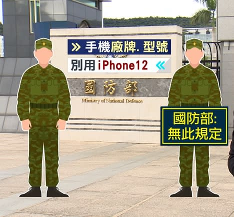 民眾投訴軍中的長官建議不要使用iPhone12，宣稱裡面支援中國的北斗系統，將有資安疑慮。（圖／東森新聞）