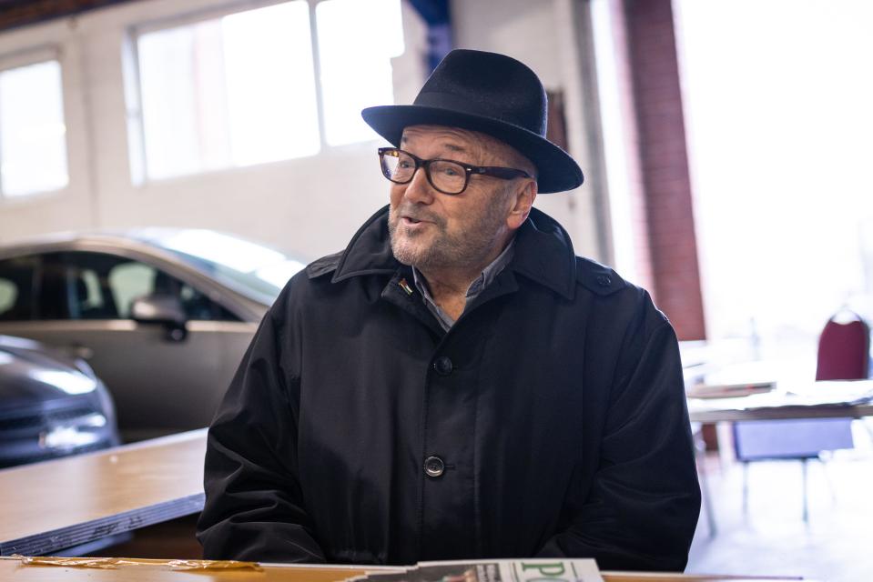 Workers party of Britain candidate George Galloway speaks to PA Media in Rochdale, Greater Manchester, ahead of the Rochdale by-election, which was triggered by the death of Sir Tony Lloyd. Picture date: Friday February 16, 2024.