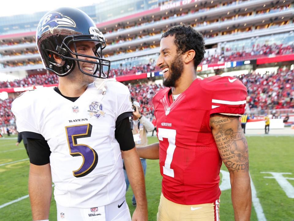 Joe Flacco Colin Kaepernick