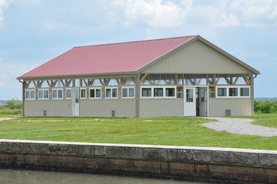 The new screened-in pavilion at Fort Delaware offers a place for picnics out of sun or rain, protected from insects, and it can be reserved for weddings, family reunions or other celebrations.