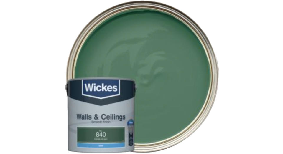 Wickes Estate Green - No. 840 Vinyl Matt Emulsion Paint