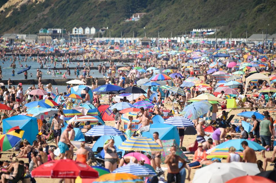 People on Bournemouth beach (Getty Images)