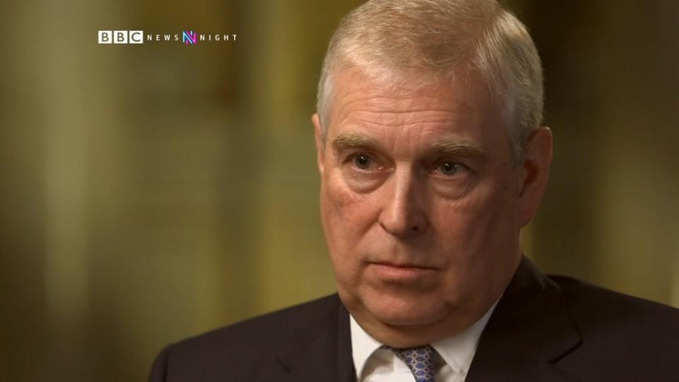 Prince Andrew in the infamous ‘Newsnight’ interview in 2019 (Enterprise News and Pictures)