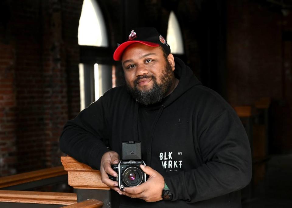 Local artist Will “Sir Will” is also co-owner of BlkMrkClt with fellow artist Dammit Wesley. The gallery and studio space is in Camp North End.