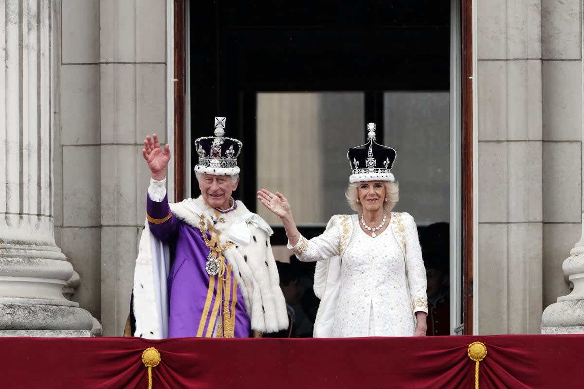 The King and Queen at the coronation this weekend (PA Wire)