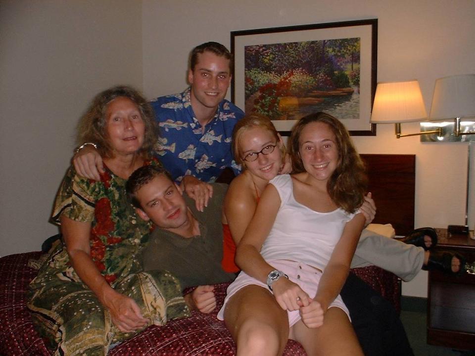 Patricia Peterson, left, with her four children, from left to right, Todd Peterson, Clayton Peterson, Martha Ratliff and Margaret Ratliff.