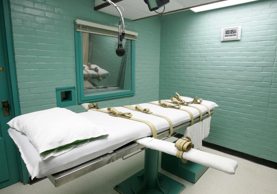 The Texas execution chamber in Huntsville.