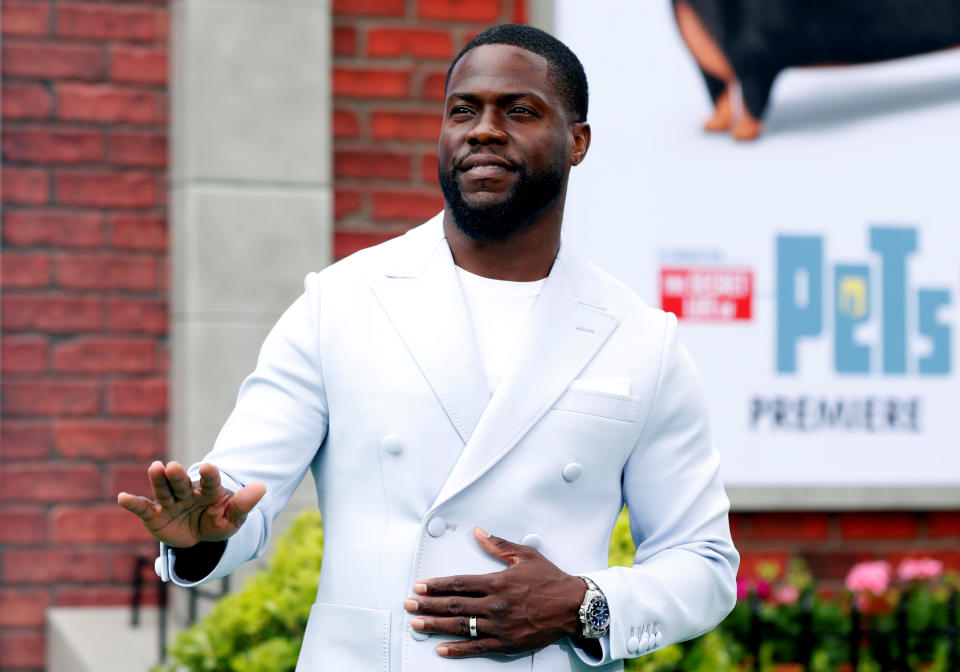 Kevin Hart poses at the premiere for "The Secret Life of Pets 2" in Los Angeles, California, U.S., June 2, 2019. REUTERS/Mario Anzuoni