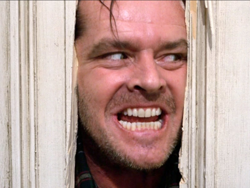 The Shining is famous for this terrifying scene. Source: Warner Bros