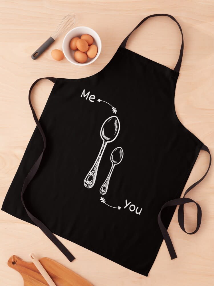 <p><a href="https://go.redirectingat.com?id=74968X1596630&url=https%3A%2F%2Fwww.redbubble.com%2Fi%2Fapron%2FBig-spoon-little-spoon-spooning-snuggle-black-by-daguilon%2F71573649.6ZXWR&sref=https%3A%2F%2Fwww.seventeen.com%2Ffashion%2Fstyle-advice%2Fg27526501%2Fmatching-couple-outfits%2F" rel="nofollow noopener" target="_blank" data-ylk="slk:Shop Now;elm:context_link;itc:0;sec:content-canvas" class="link ">Shop Now</a></p><p>Big Spoon Little Spoon Black Apron</p><p>$22.56</p><p>redbubble.com</p>