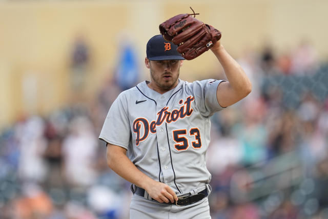 MINNEAPOLIS, MN - JUNE 16: Detroit Tigers center fielder Matt