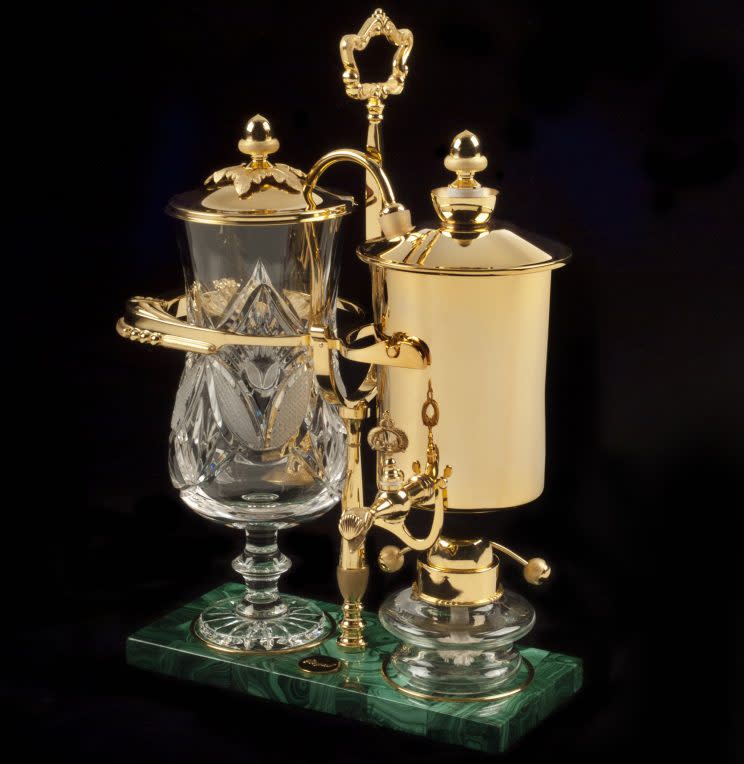 The £15,000 Royal Coffee Maker could be the most extravagant coffee maker in the world.