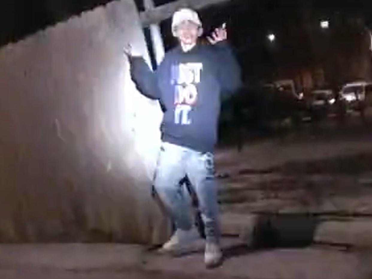 Adam Toledo, 13, from Chicago Police Department body cam video moments before he was shot and killed by an officer.