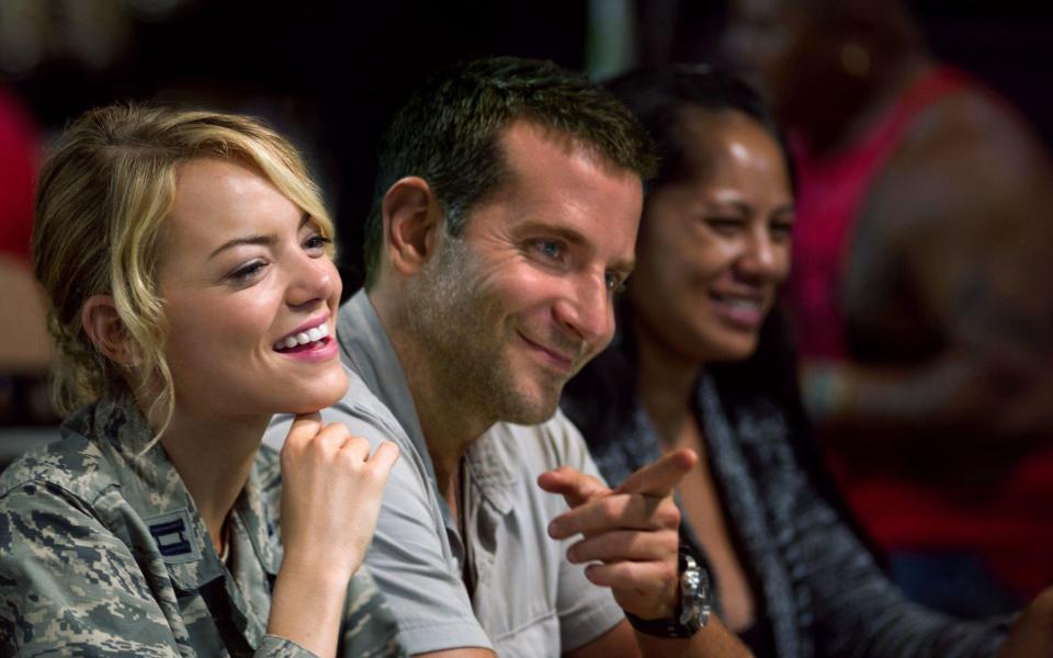 Emma Stone and Bradley Cooper in Aloha