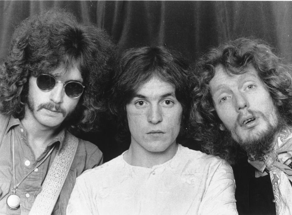 CREAM 1960s Eric Clapton, Jack Bruce, Ginger Baker  (Photo by Chris Walter/WireImage)