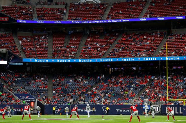 The Colts showed up to play the Texans in Houston, but not many