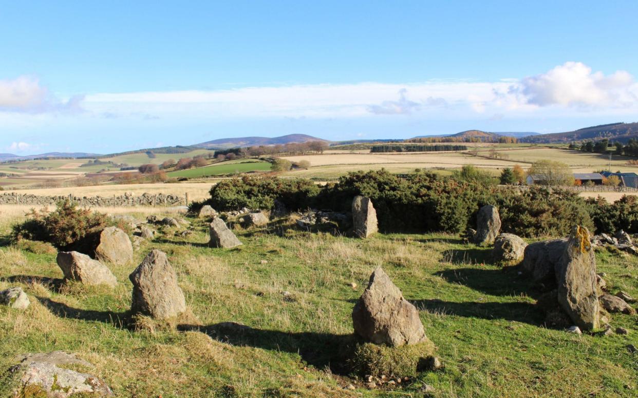 Holmhead stone circle...which dates from the 1990s - PA