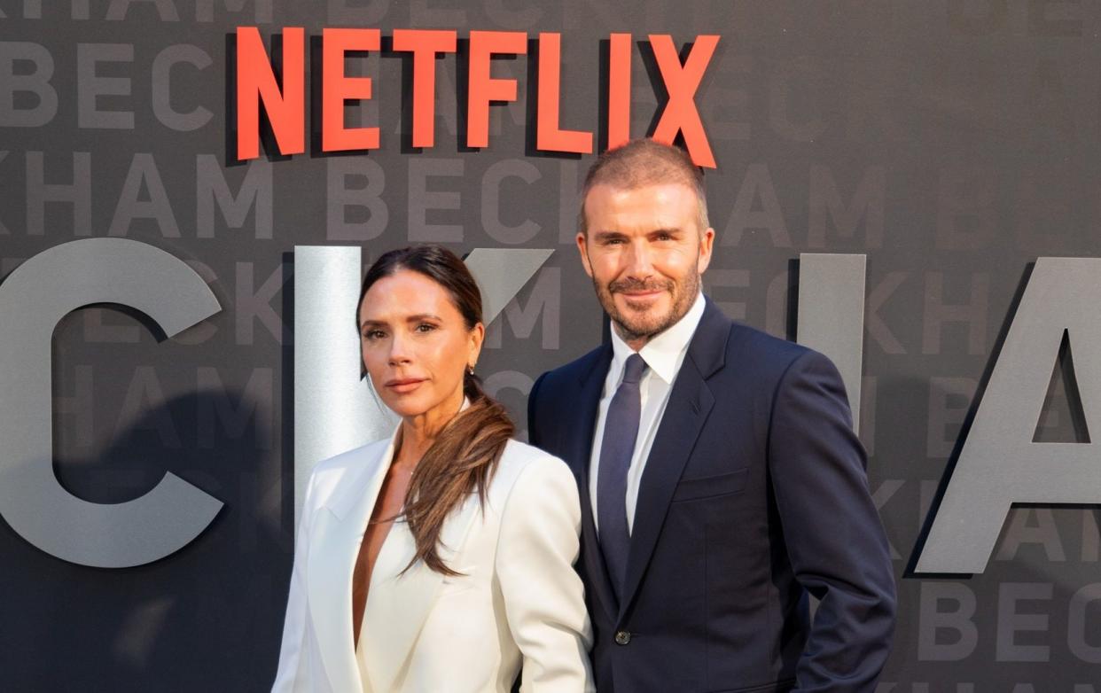 Victoria Beckham and David Beckham attend the UK Premiere of Netflix's Beckham