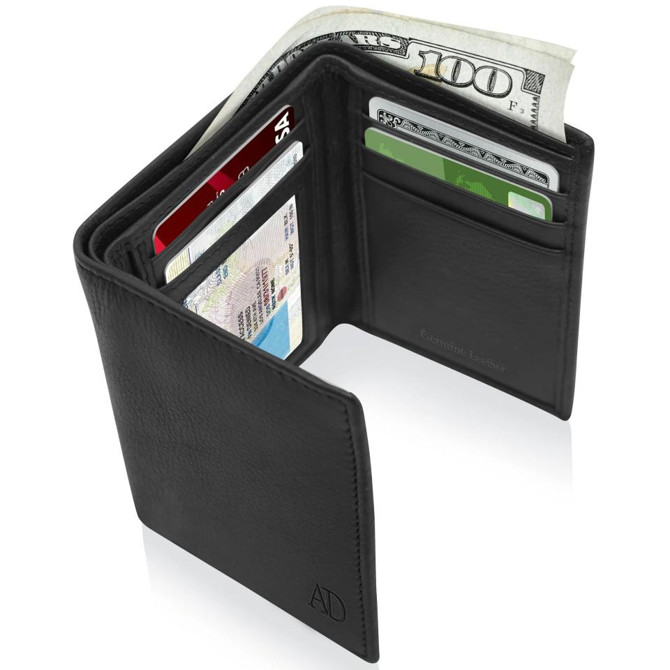 Leather Slim Trifold Wallet