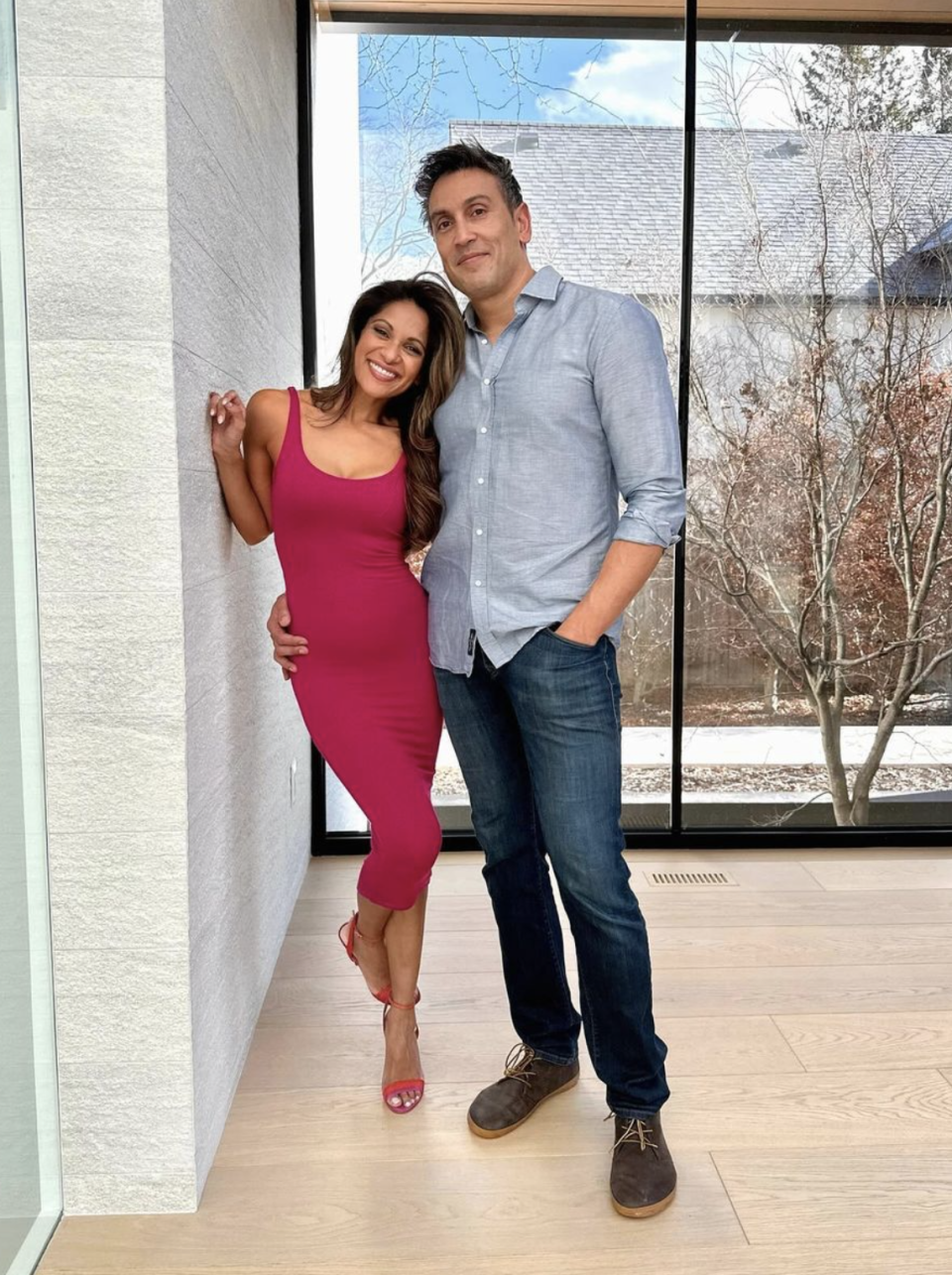 Sangita Patel and her husband, Dr. Samir Patel. (Image via Instagram/@sangita.patel)