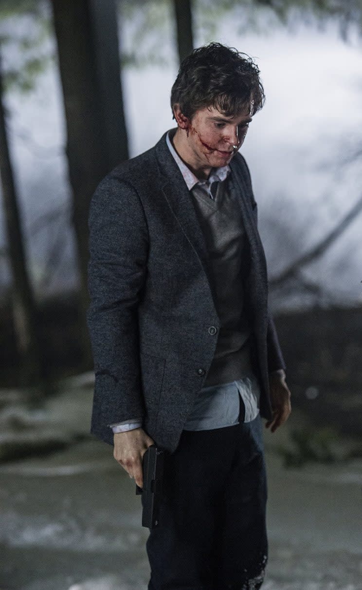 Freddie Highmore as Norman Bates (Photo: A&E Networks LLC)