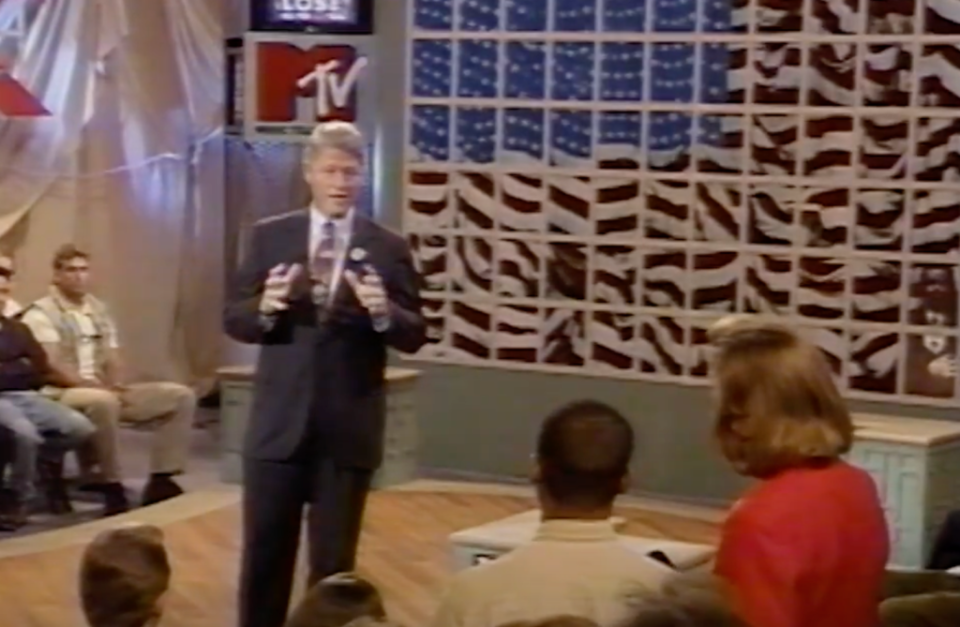 Bill Clinton on MTV in 1992 (MTV)