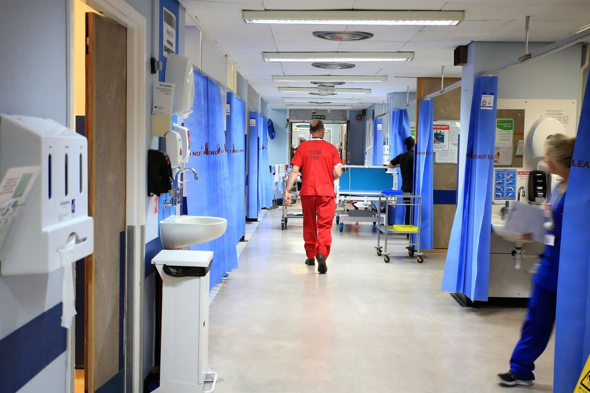 The number of flu patients in intensive care in England has risen for the first time in nearly three months  (PA)