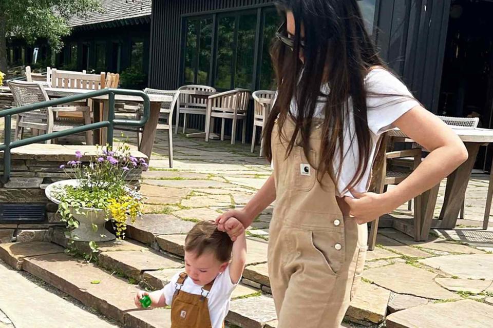 <p>Olivia Munn/Instagram</p> Olivia Munn and her son in matching outfits 