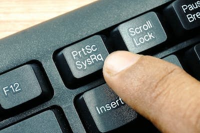 The ‘print screen’ key on today’s computers is a reminder that the screenshot has a long history. (Shutterstock)