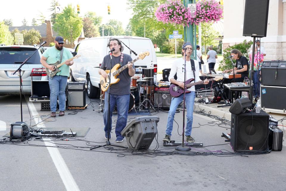 The Metros Band with Gordy Sharpe performs during the June 2021 edition of First Fridays in downtown Adrian. The band will return for today's First Fridays.