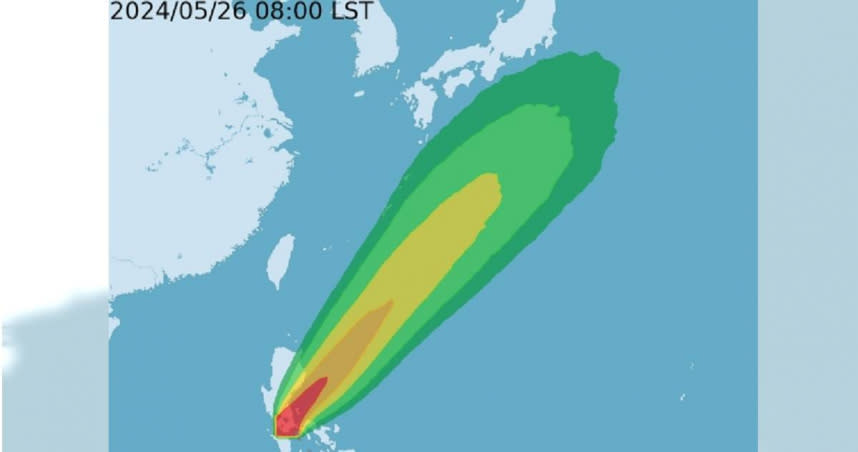 「艾維尼」是自2020年以來首次在5月才出現第一個颱風。（圖／翻攝自氣象署）
