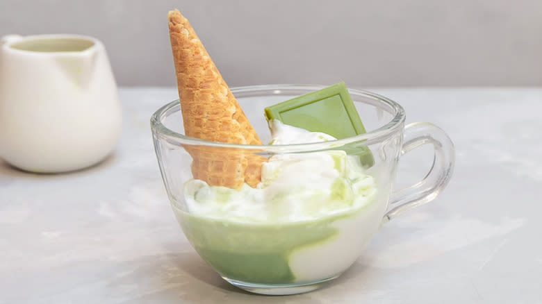 Matcha affogato