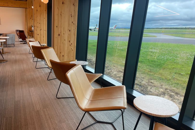 Guests can enjoy views of the airfield