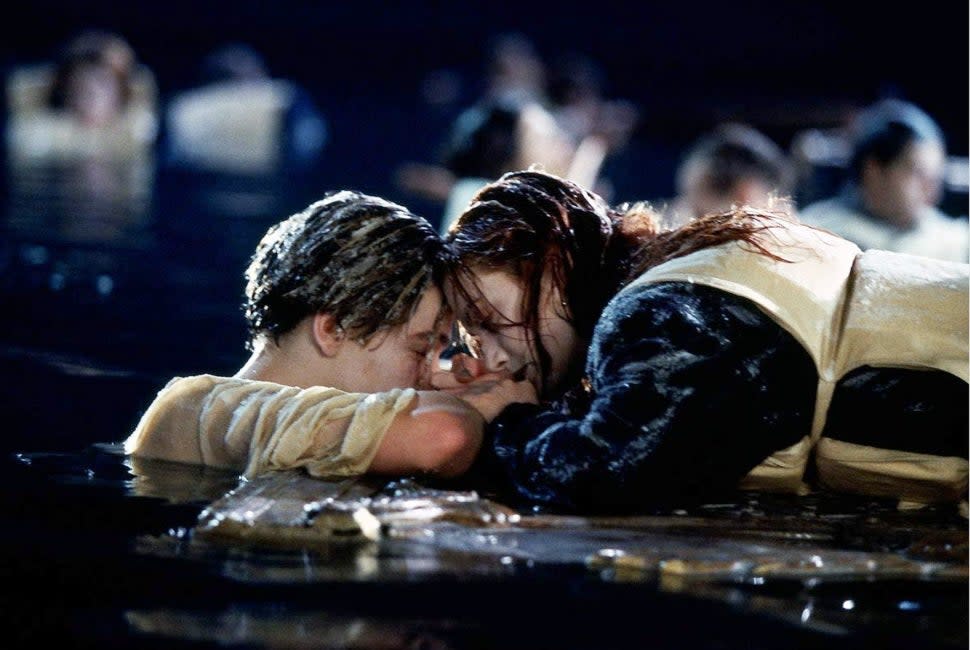 Jack and Rose in Titanic 