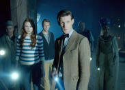 Matt Smith with his companions and supporting cast are about to discover what's on board.