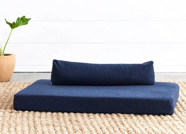 Organic Dog Bed by Avocado - Large/ X-Large - Mailman Blue