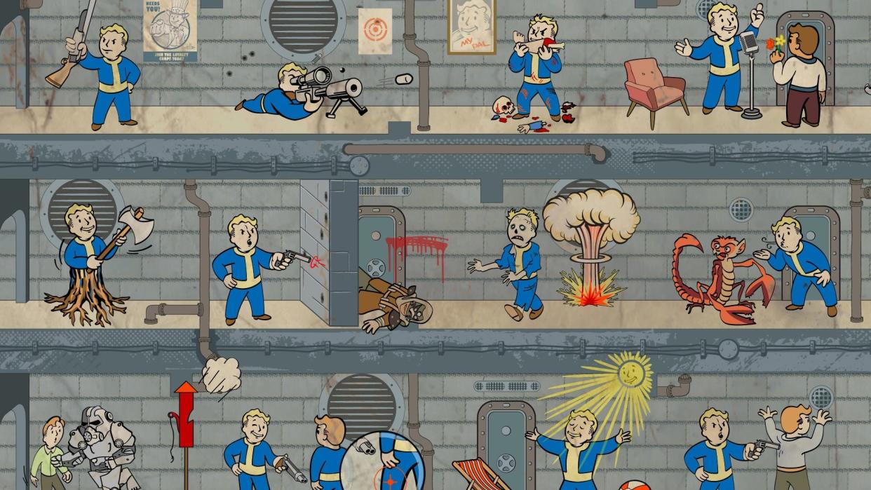  Vault Boy illustrates a selection of perks. 