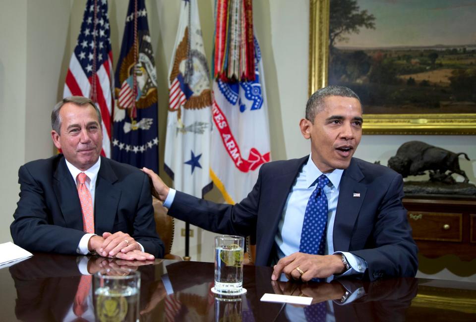 Barack Obama and John Boehner