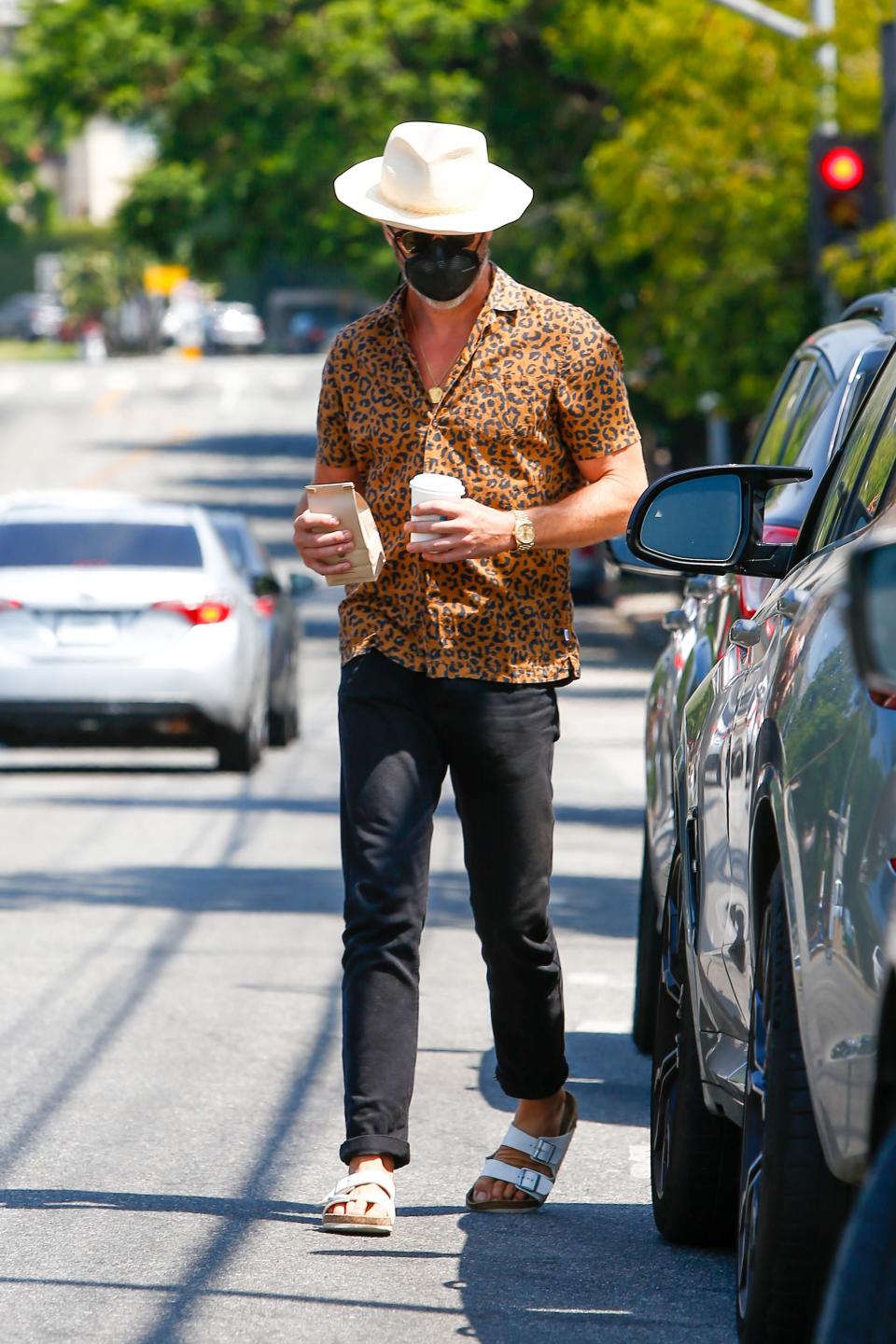 <h1 class="title">Celebrity Sightings In Los Angeles - August 04, 2020</h1><cite class="credit">GPJR/Bauer-Griffin</cite>